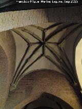 Iglesia de la Magdalena. Bóveda de crucería con cabezas de dragón